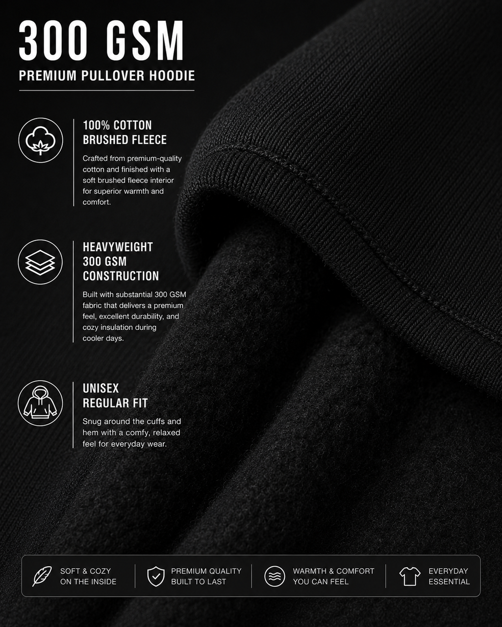 Captured Chaos: Cinematic Photography Edition | Premium 300 GSM Cotton Fleece Hoodie