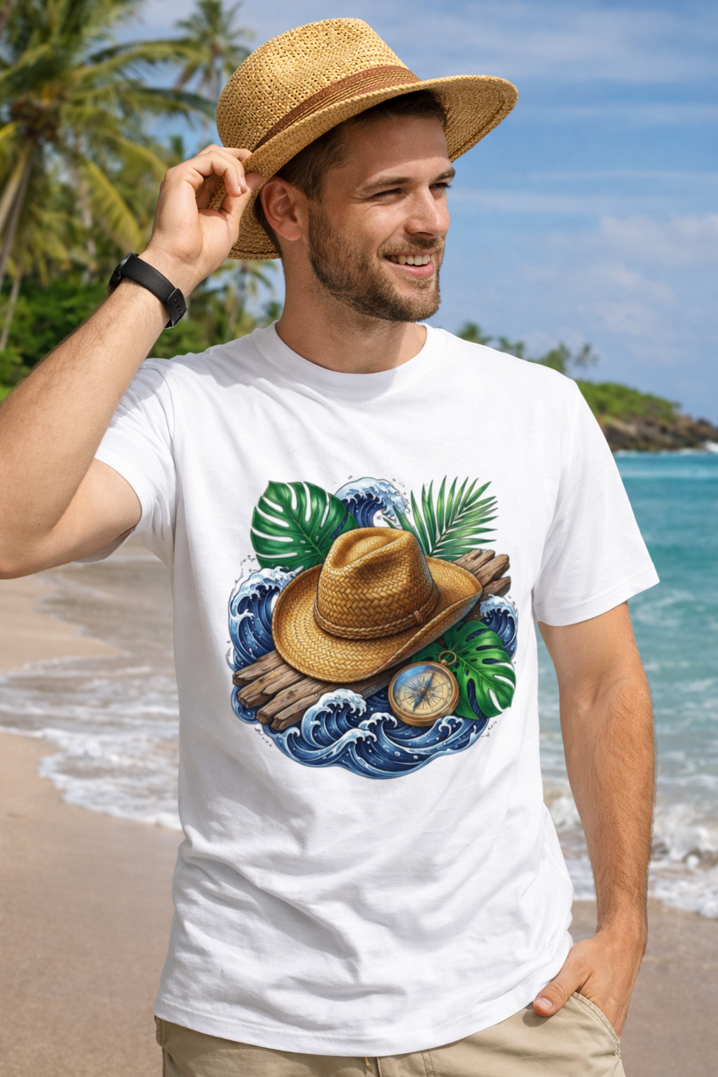 Coastal Escape: Wanderlust Edition | 100% Luxury Supima Cotton T-Shirt