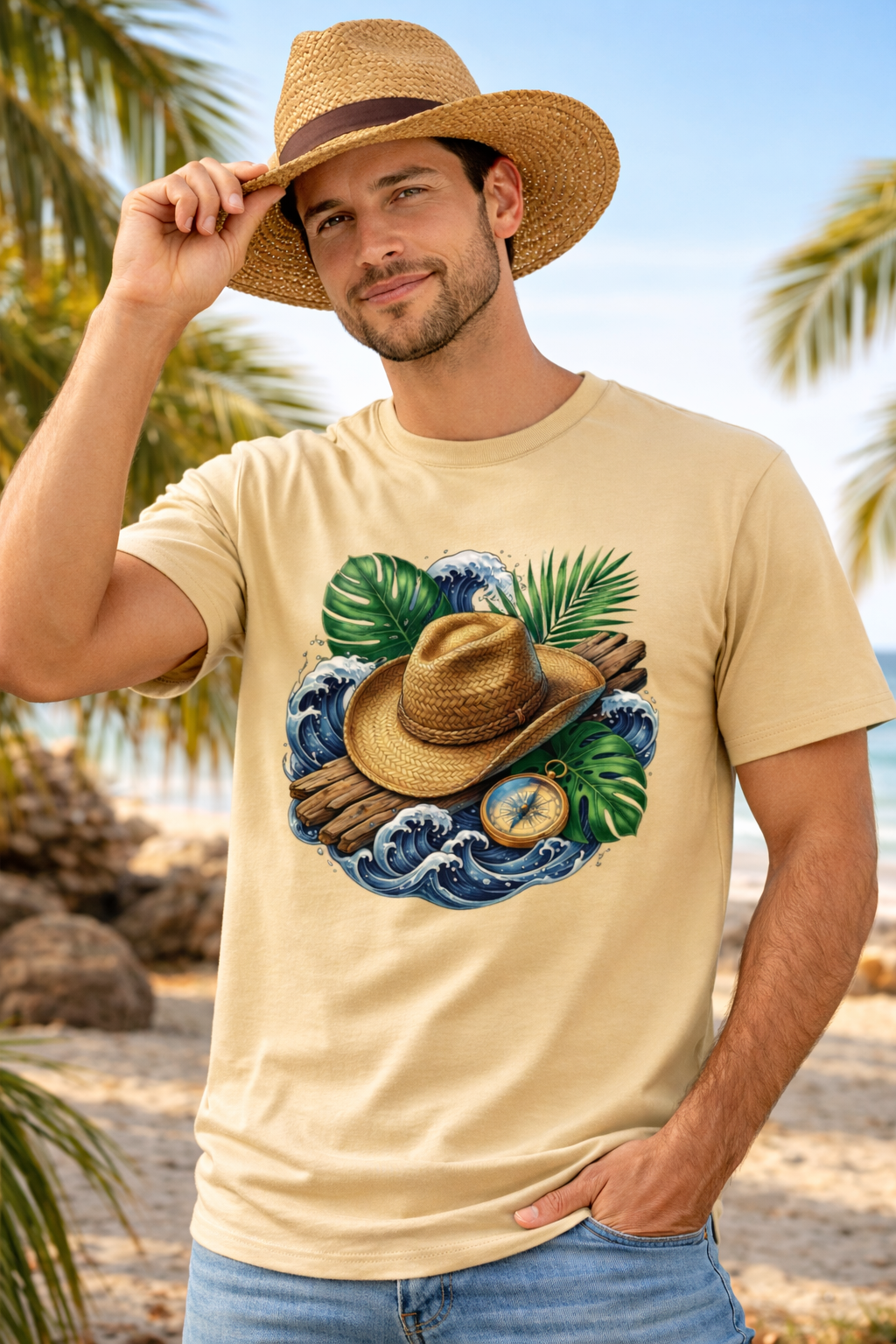 Coastal Escape: Wanderlust Edition | 100% Luxury Supima Cotton T-Shirt