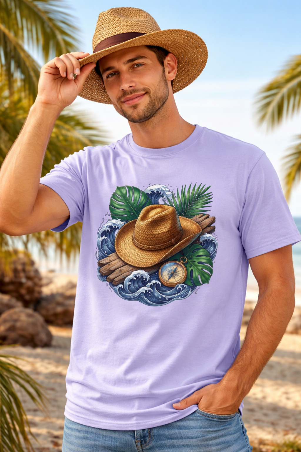 Coastal Escape: Wanderlust Edition | 100% Luxury Supima Cotton T-Shirt