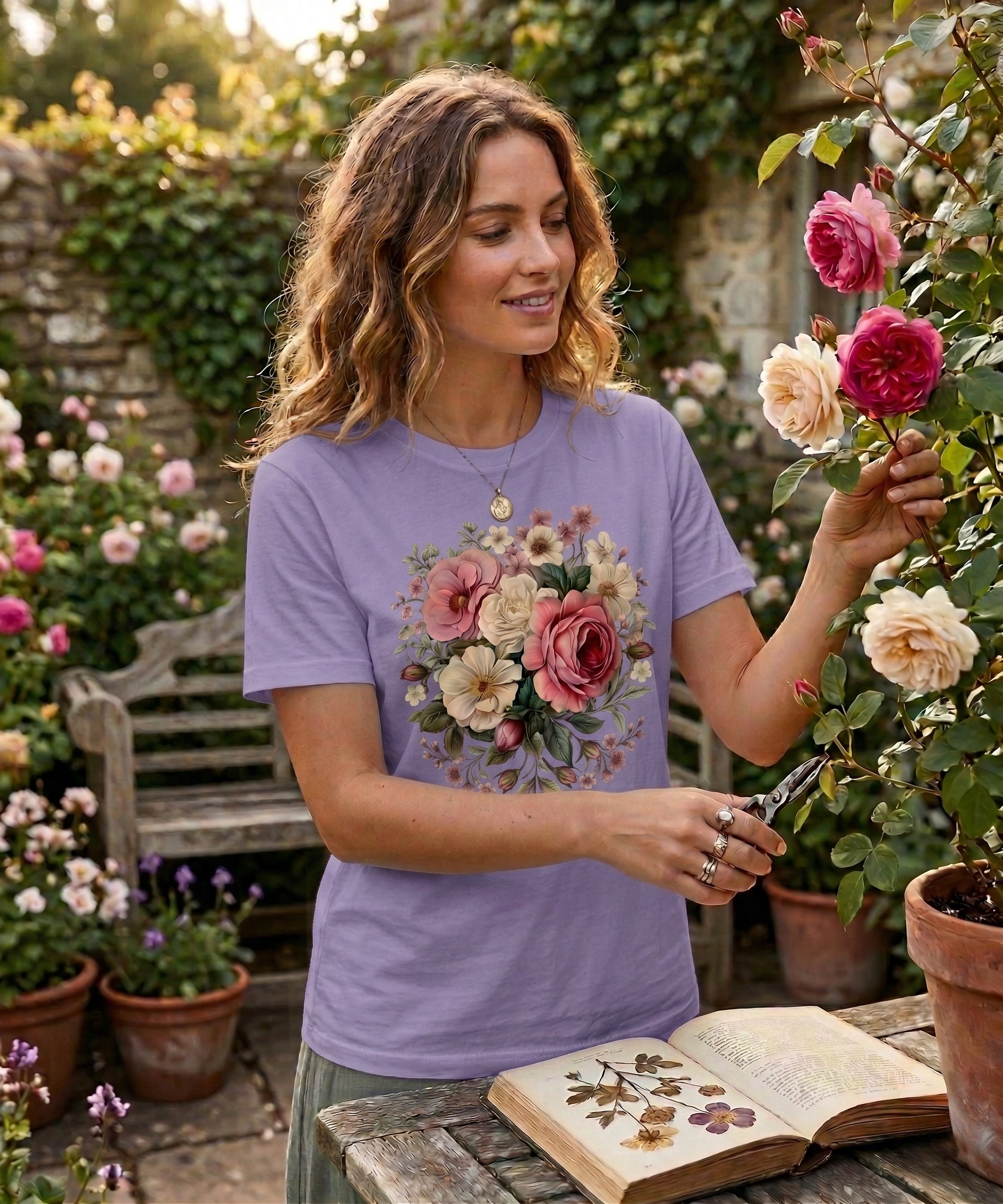 Floral Majesty: Heritage Bloom Edition | 100% Luxury Supima Cotton T-Shirt