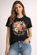 Floral Majesty: Heritage Bloom Edition | 100% Luxury Supima Cotton T-Shirt