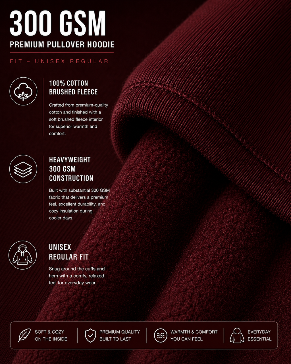 Captured Chaos: Cinematic Photography Edition | Premium 300 GSM Cotton Fleece Hoodie