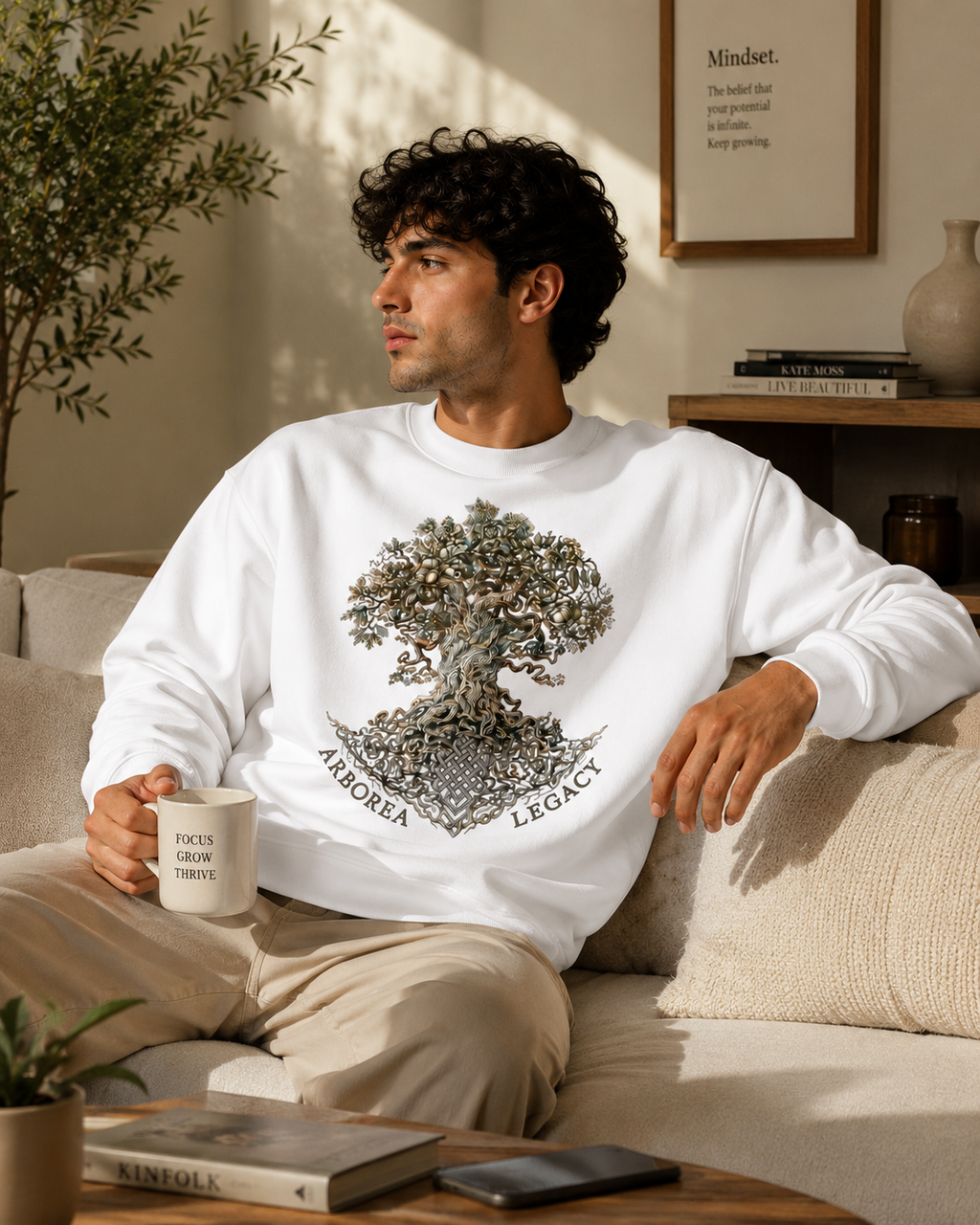 The Arborea Legacy: Celtic Oak Edition | Premium 400 GSM Oversized Sweatshirt