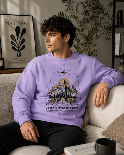 Beyond the Horizon: Urban Nomad Edition | Premium 400 GSM Oversized Sweatshirt