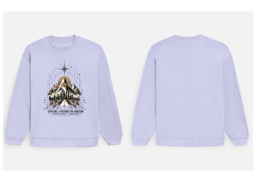 Beyond the Horizon: Urban Nomad Edition | Premium 400 GSM Oversized Sweatshirt