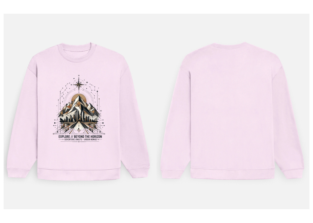 Beyond the Horizon: Urban Nomad Edition | Premium 400 GSM Oversized Sweatshirt