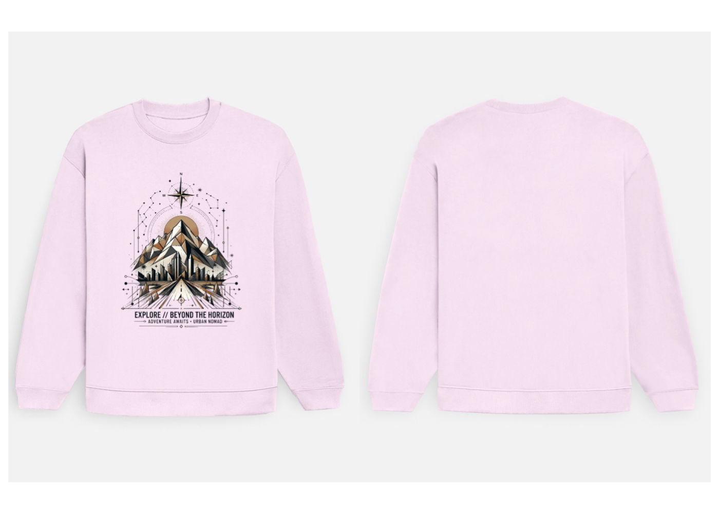 Beyond the Horizon: Urban Nomad Edition | Premium 400 GSM Oversized Sweatshirt