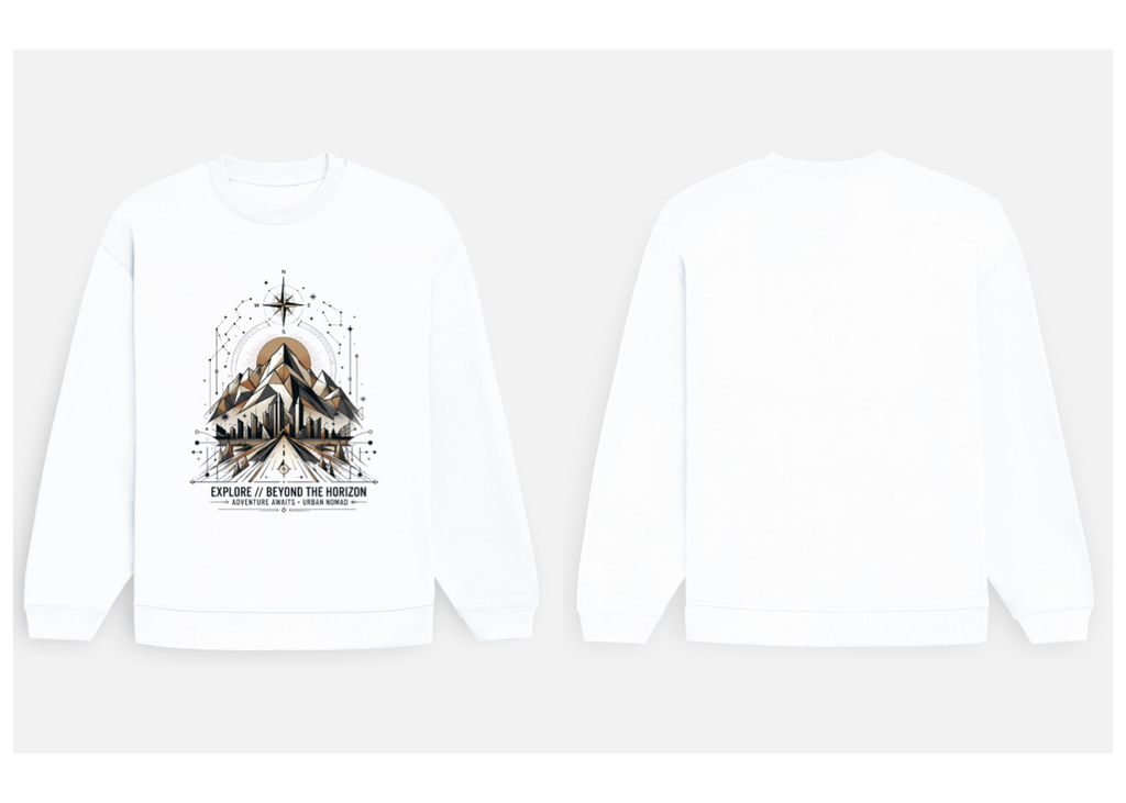 Beyond the Horizon: Urban Nomad Edition | Premium 400 GSM Oversized Sweatshirt