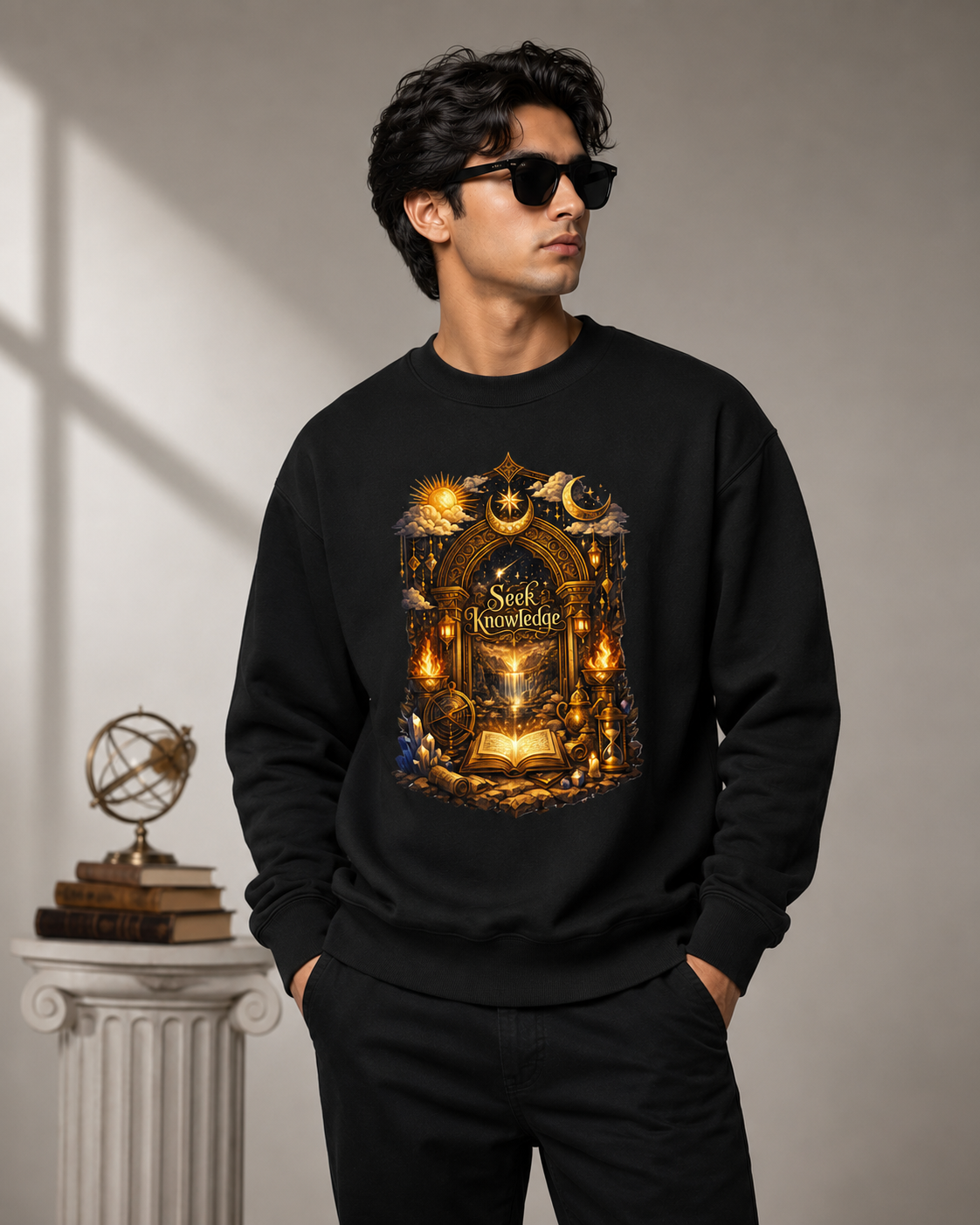 The Celestial Gate: Alchemist Edition | Premium 400 GSM Oversized Sweatshirt