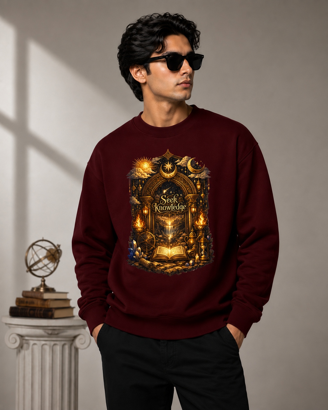The Celestial Gate: Alchemist Edition | Premium 400 GSM Oversized Sweatshirt