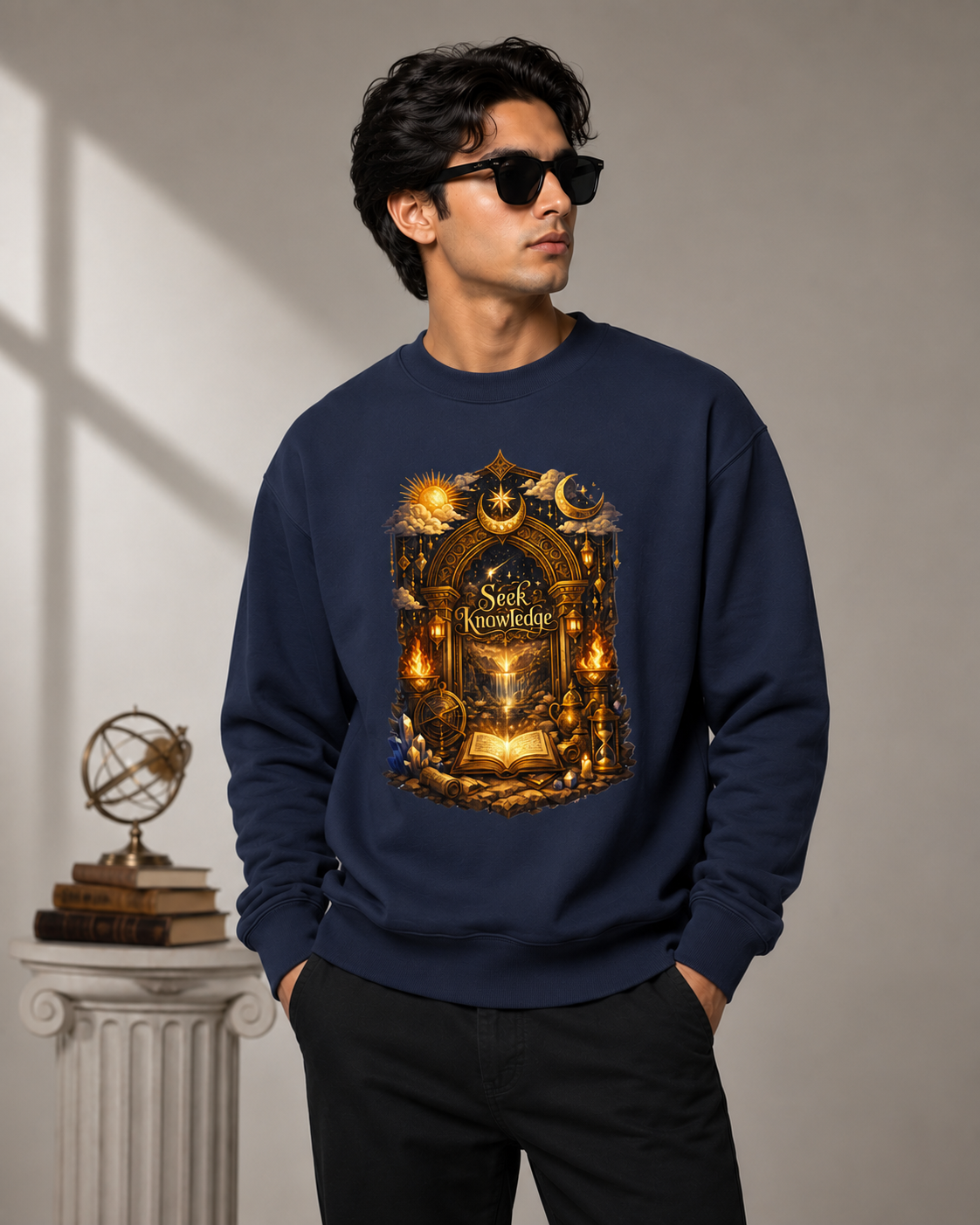The Celestial Gate: Alchemist Edition | Premium 400 GSM Oversized Sweatshirt