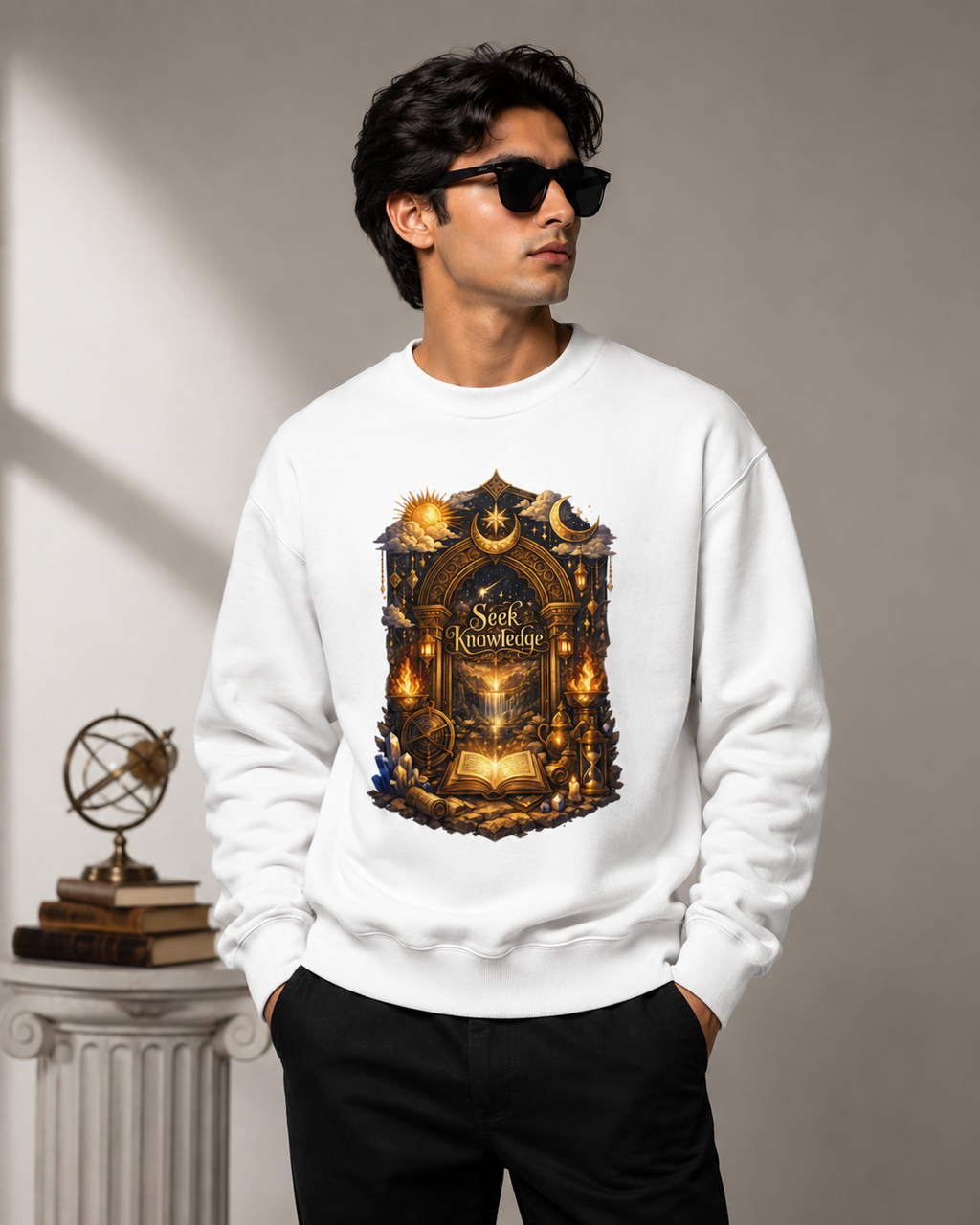 The Celestial Gate: Alchemist Edition | Premium 400 GSM Oversized Sweatshirt