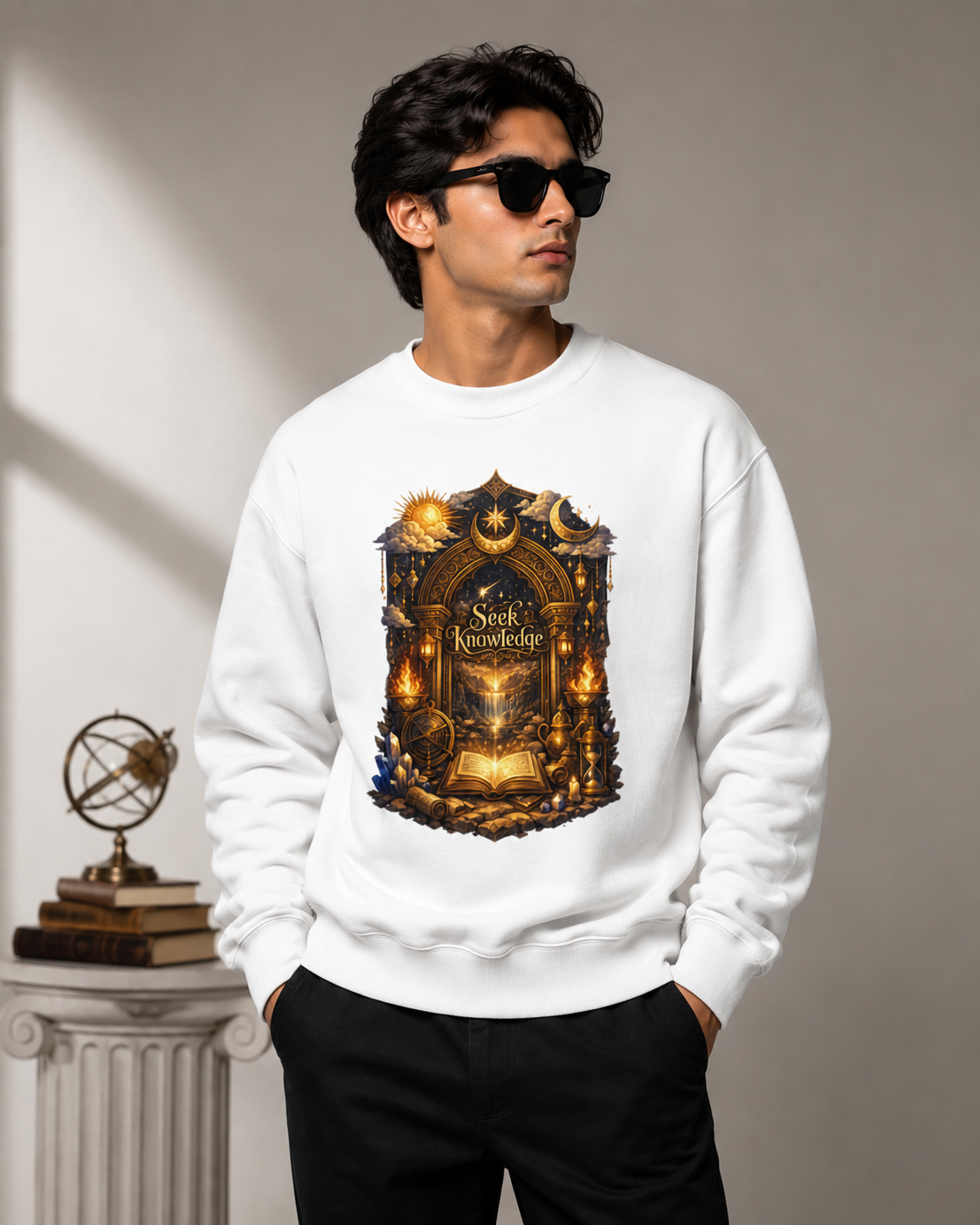 The Celestial Gate: Alchemist Edition | Premium 400 GSM Oversized Sweatshirt