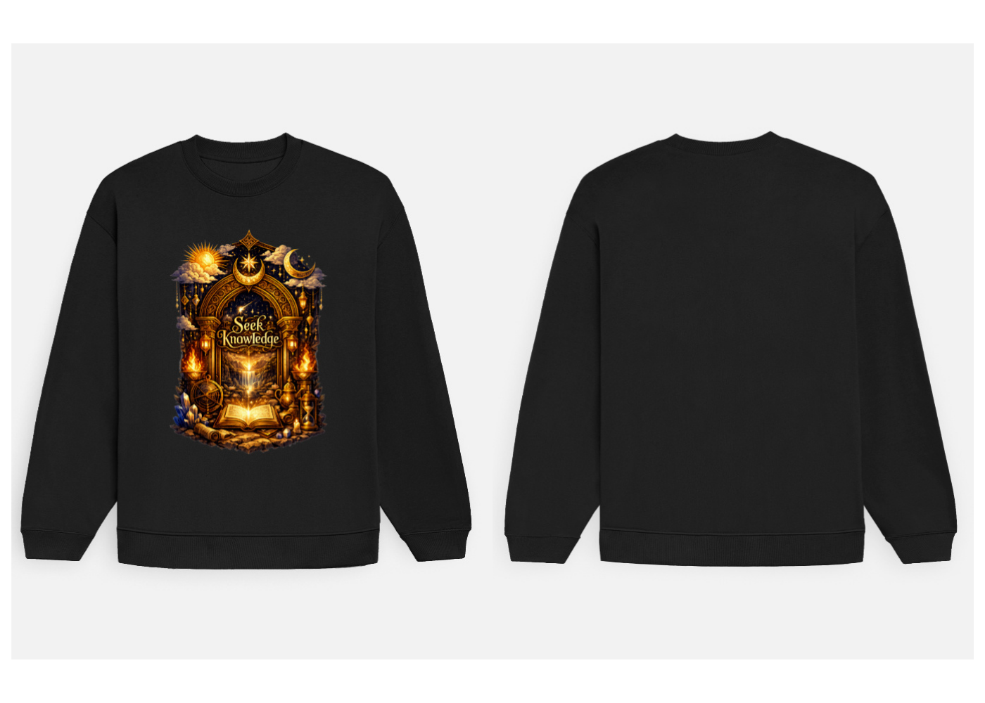 The Celestial Gate: Alchemist Edition | Premium 400 GSM Oversized Sweatshirt