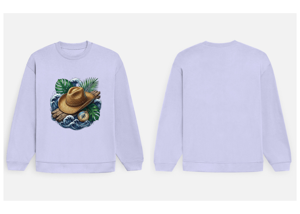 The Coastal Wanderer: Ocean Drift Edition | Premium 400 GSM Oversized Sweatshirt