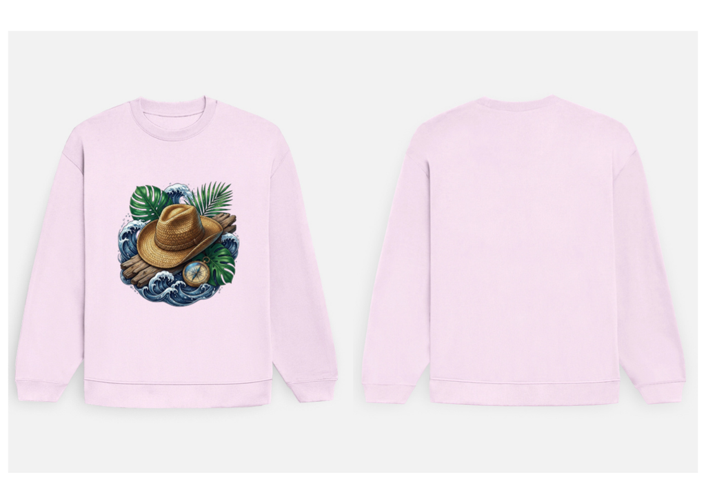 The Coastal Wanderer: Ocean Drift Edition | Premium 400 GSM Oversized Sweatshirt