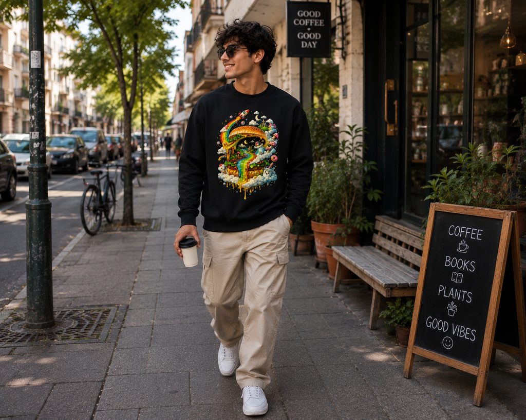 Cosmic Cravings: Dreamscape Edition | Premium 400 GSM Oversized Sweatshirt