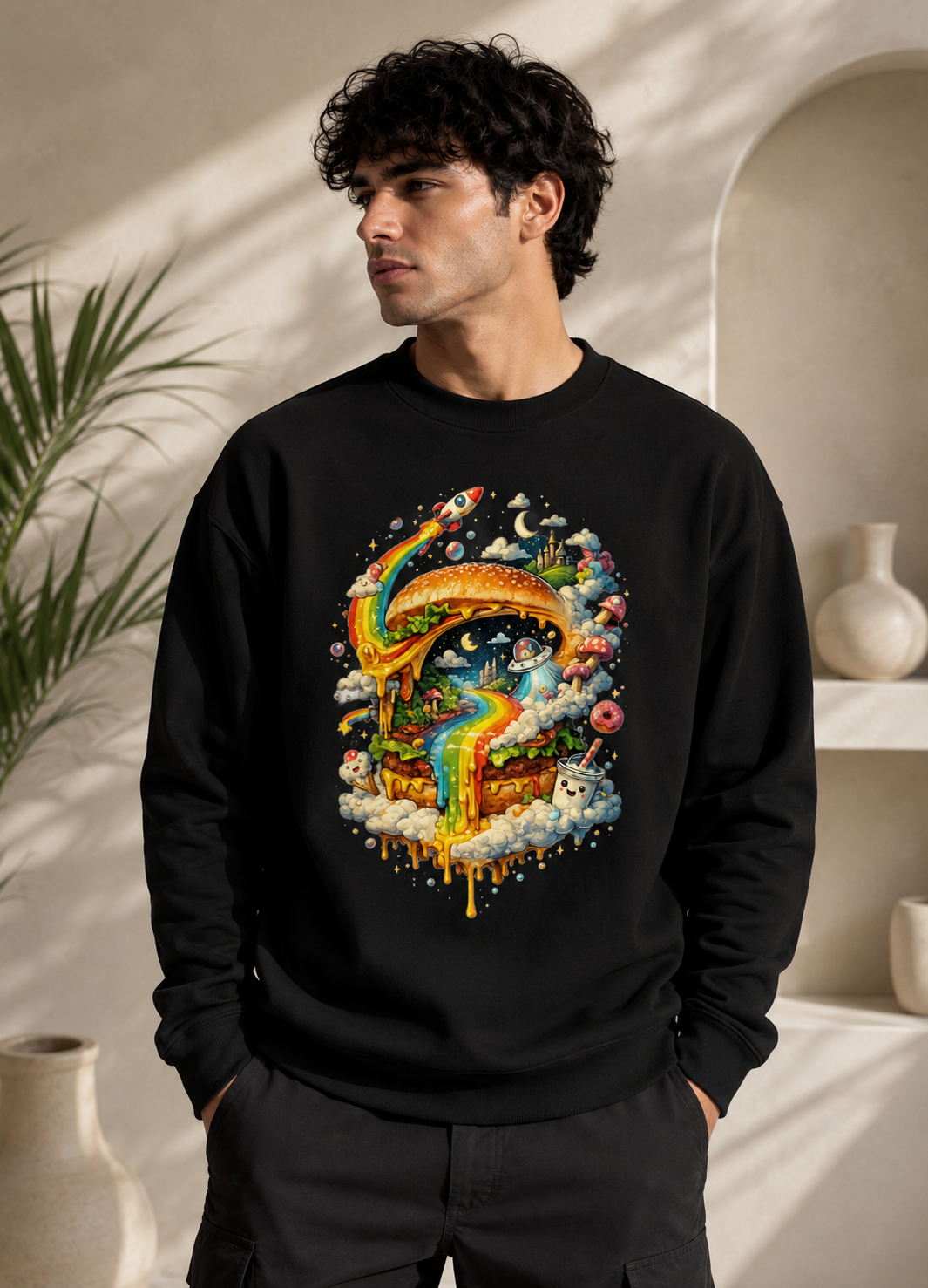 Cosmic Cravings: Dreamscape Edition | Premium 400 GSM Oversized Sweatshirt