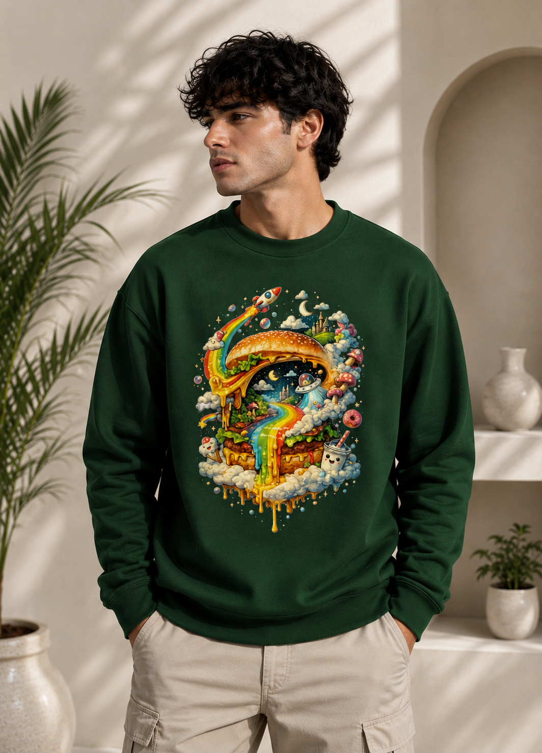 Cosmic Cravings: Dreamscape Edition | Premium 400 GSM Oversized Sweatshirt