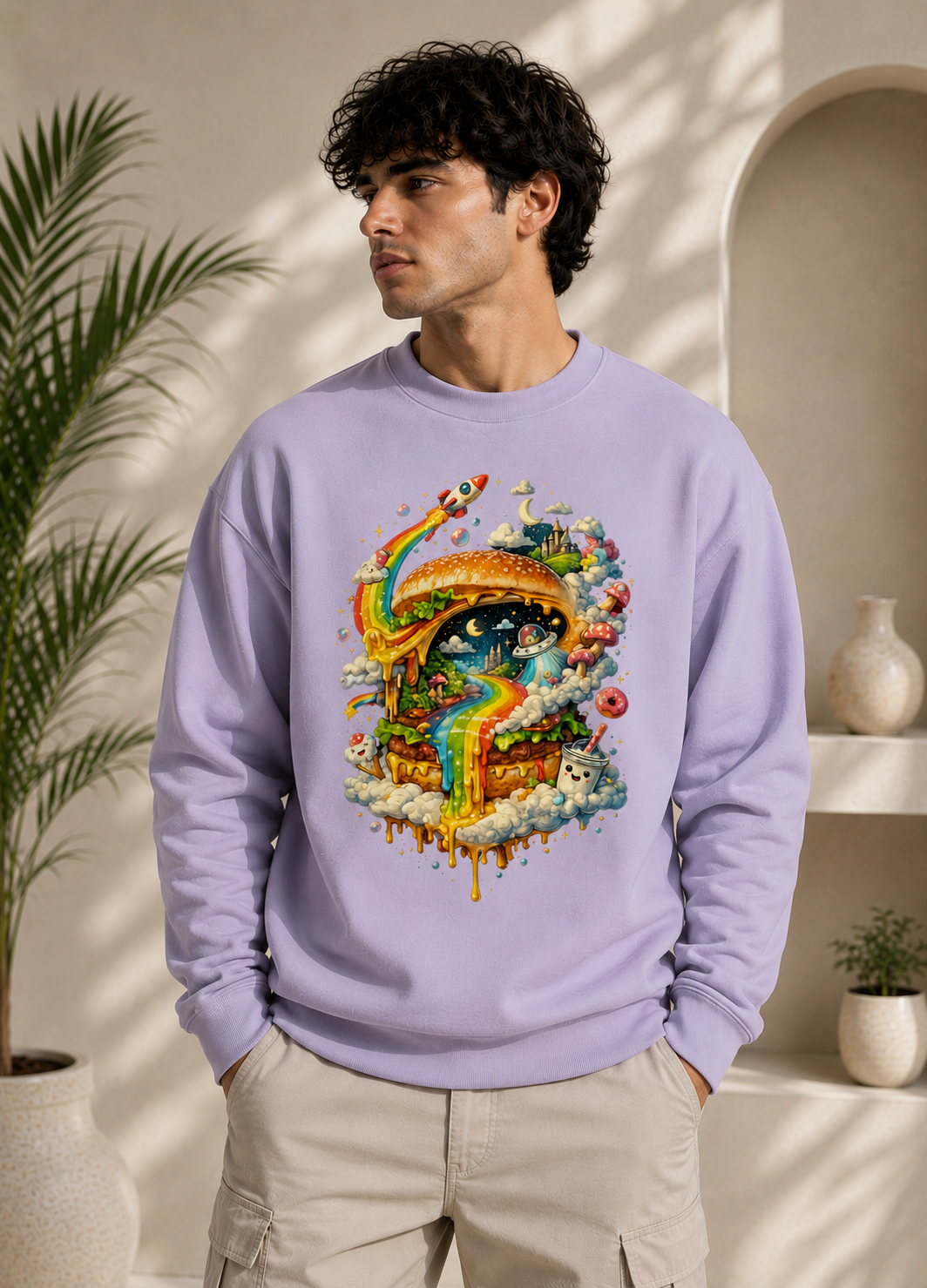 Cosmic Cravings: Dreamscape Edition | Premium 400 GSM Oversized Sweatshirt