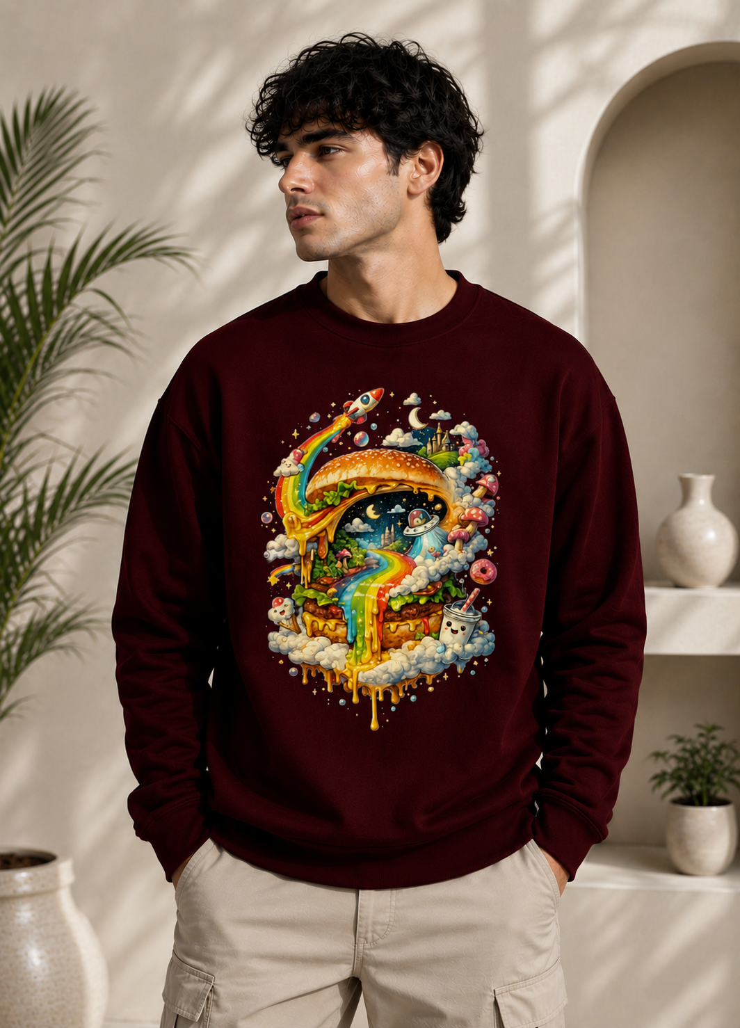 Cosmic Cravings: Dreamscape Edition | Premium 400 GSM Oversized Sweatshirt