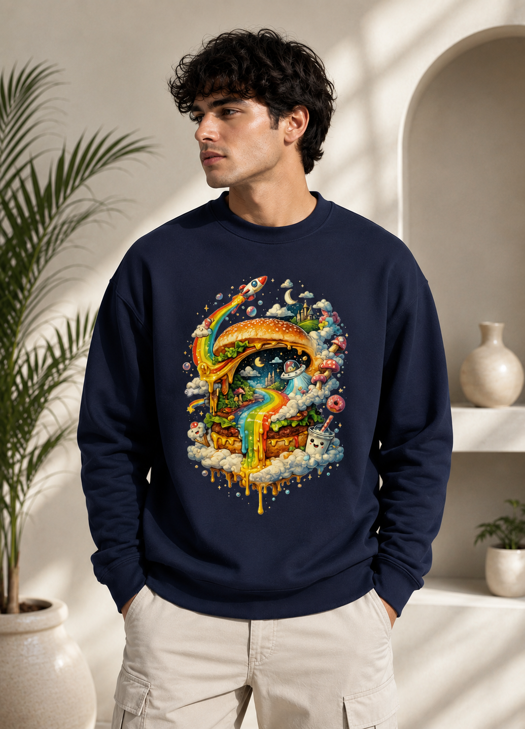 Cosmic Cravings: Dreamscape Edition | Premium 400 GSM Oversized Sweatshirt