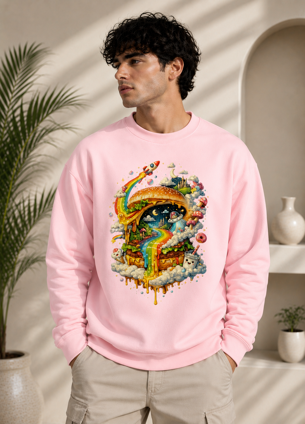 Cosmic Cravings: Dreamscape Edition | Premium 400 GSM Oversized Sweatshirt