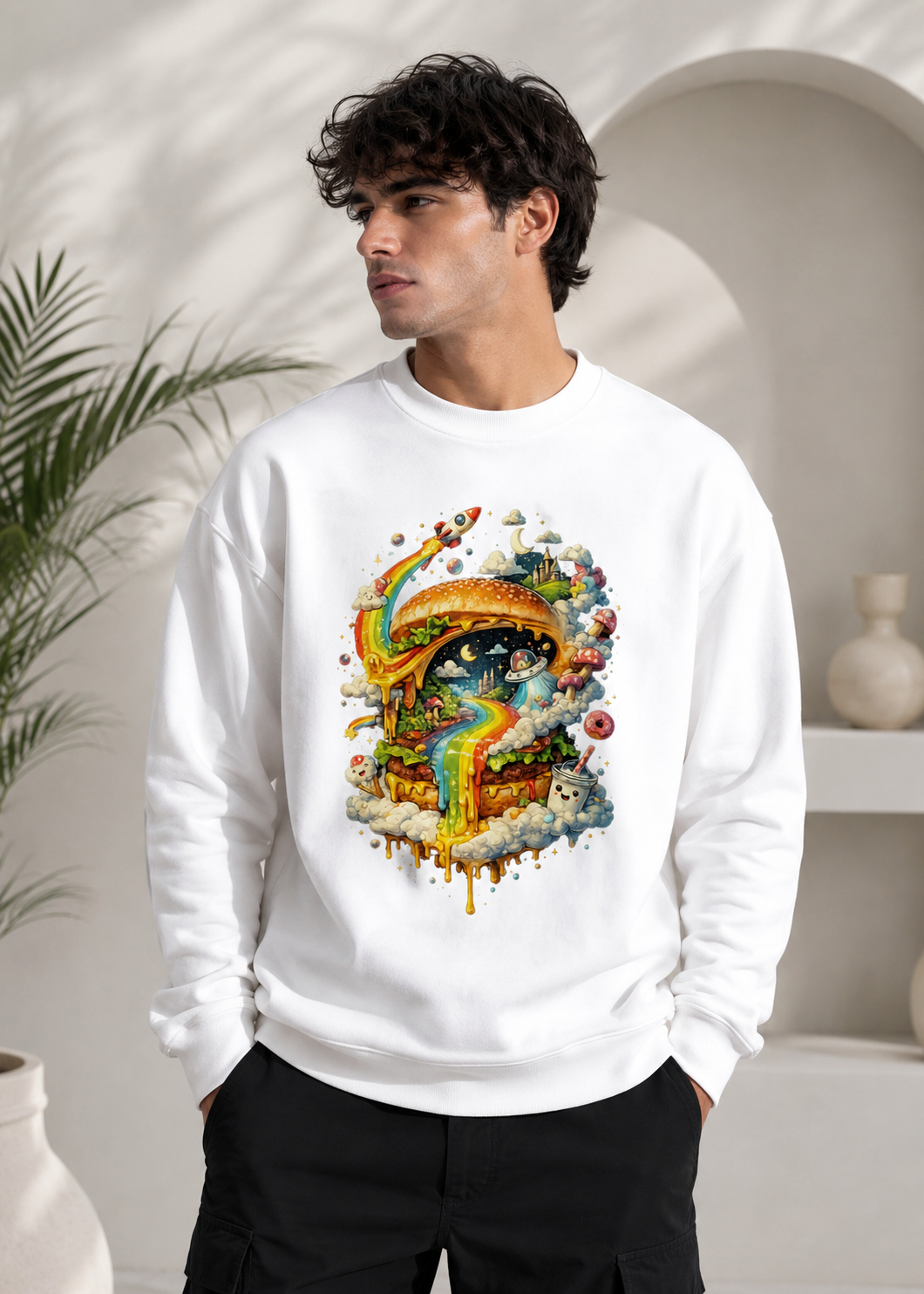 Cosmic Cravings: Dreamscape Edition | Premium 400 GSM Oversized Sweatshirt