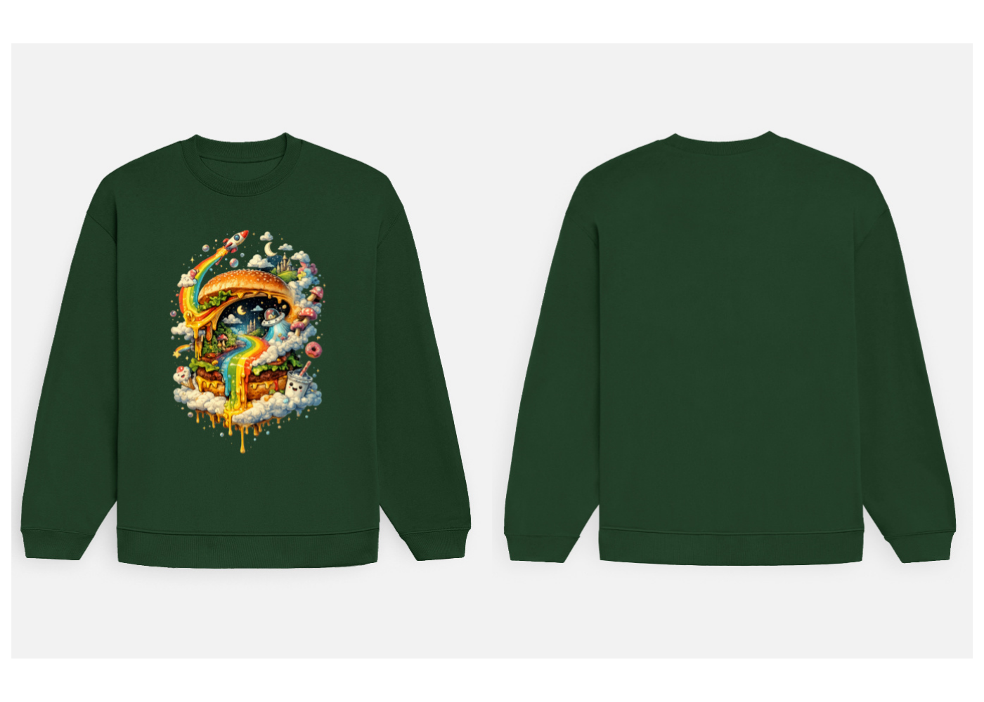 Cosmic Cravings: Dreamscape Edition | Premium 400 GSM Oversized Sweatshirt
