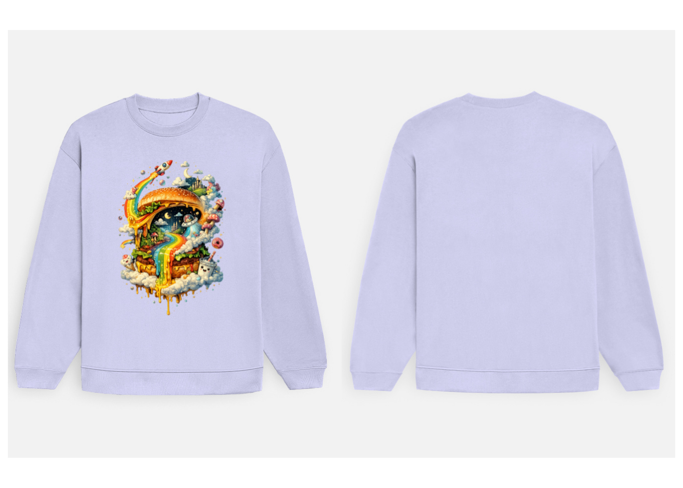 Cosmic Cravings: Dreamscape Edition | Premium 400 GSM Oversized Sweatshirt