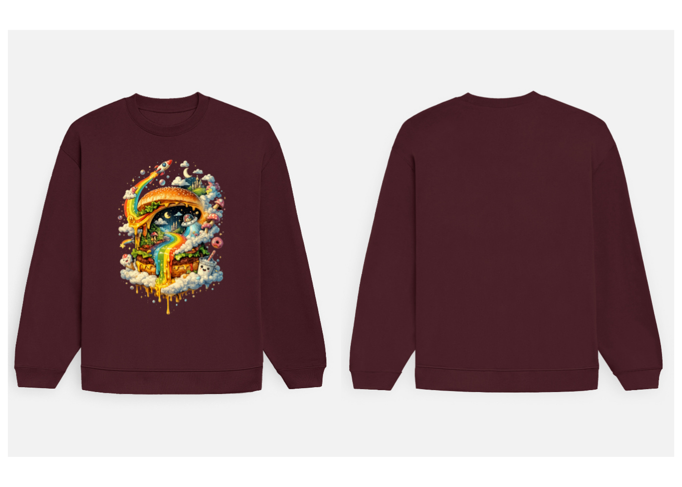 Cosmic Cravings: Dreamscape Edition | Premium 400 GSM Oversized Sweatshirt