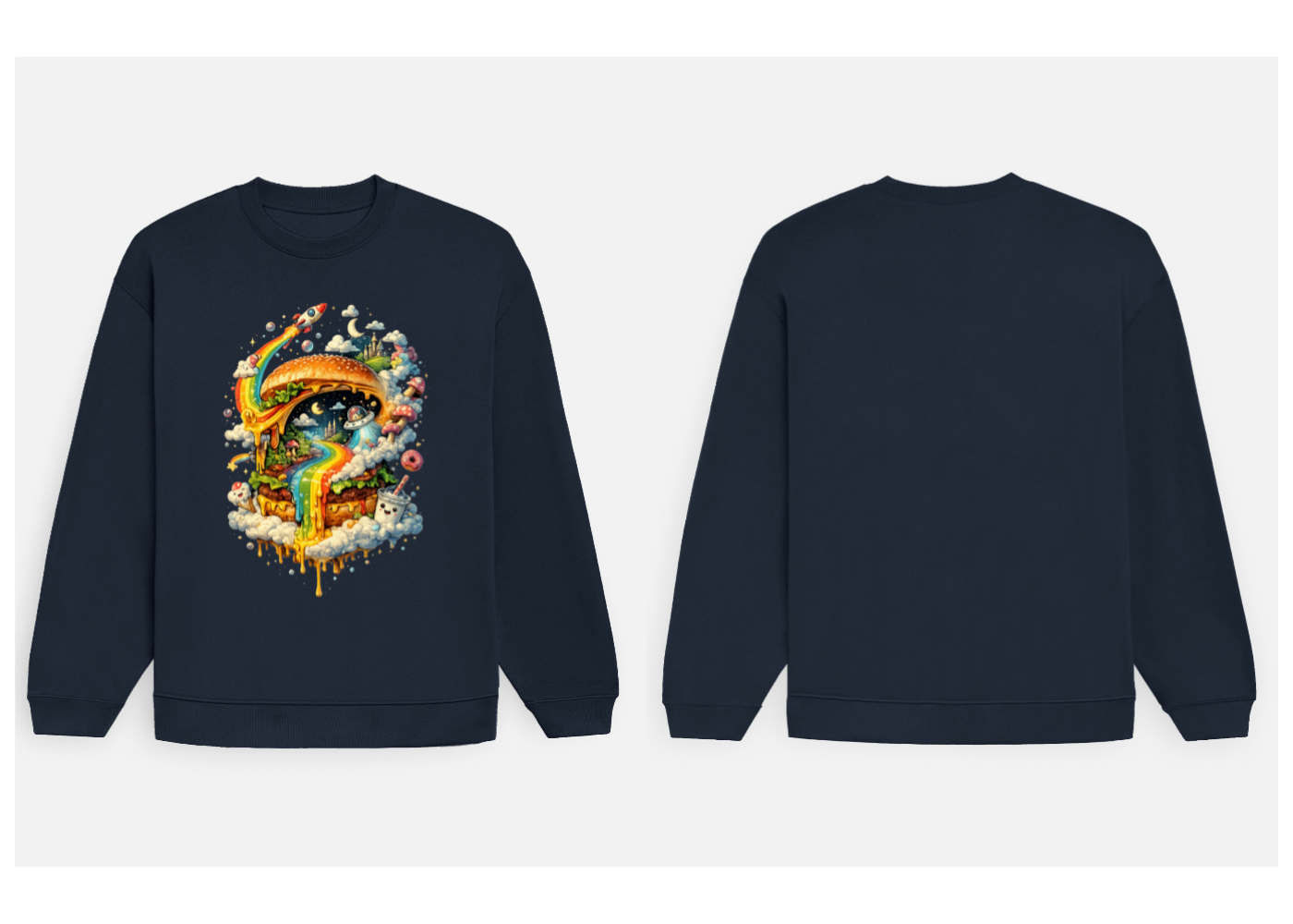 Cosmic Cravings: Dreamscape Edition | Premium 400 GSM Oversized Sweatshirt
