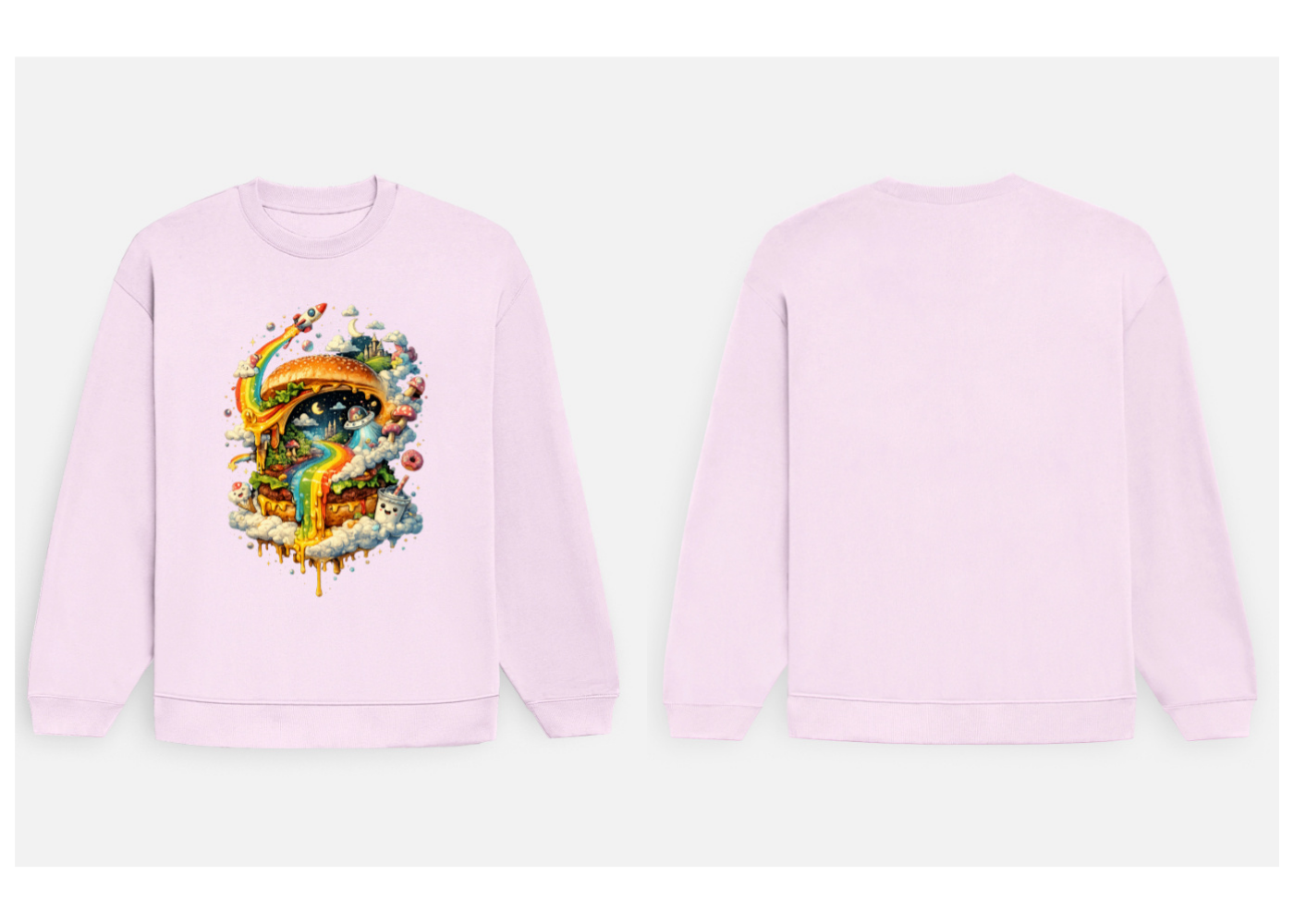 Cosmic Cravings: Dreamscape Edition | Premium 400 GSM Oversized Sweatshirt