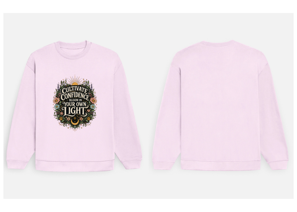 Cultivate Confidence: Botanical Radiance Edition | Premium 400 GSM Oversized Sweatshirt