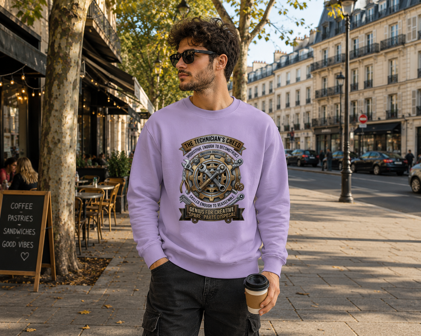 The Technician's Creed: Gearhead Edition | Premium 400 GSM Oversized Sweatshirt