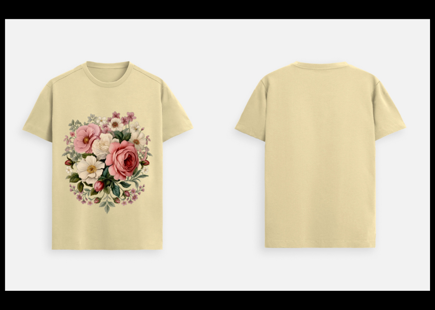 Floral Majesty: Heritage Bloom Edition | 100% Luxury Supima Cotton T-Shirt