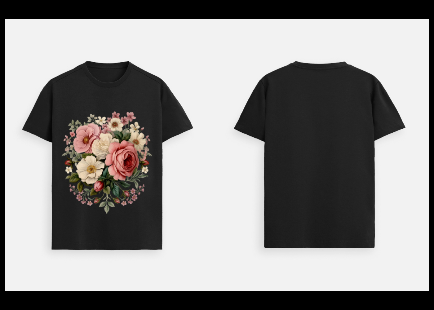 Floral Majesty: Heritage Bloom Edition | 100% Luxury Supima Cotton T-Shirt