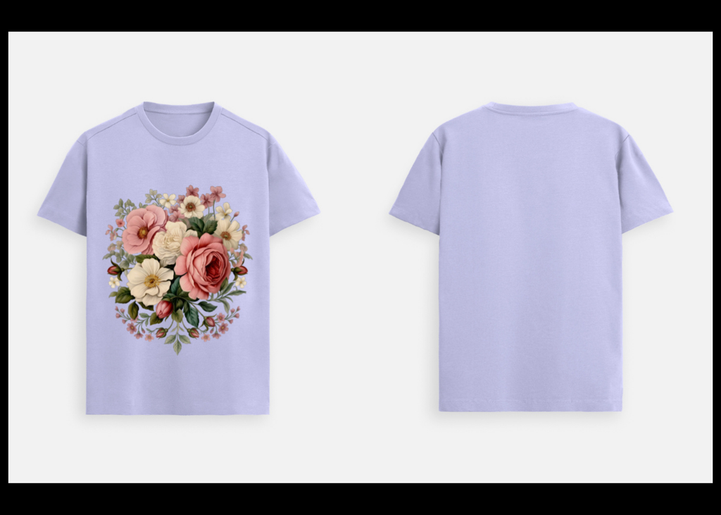 Floral Majesty: Heritage Bloom Edition | 100% Luxury Supima Cotton T-Shirt