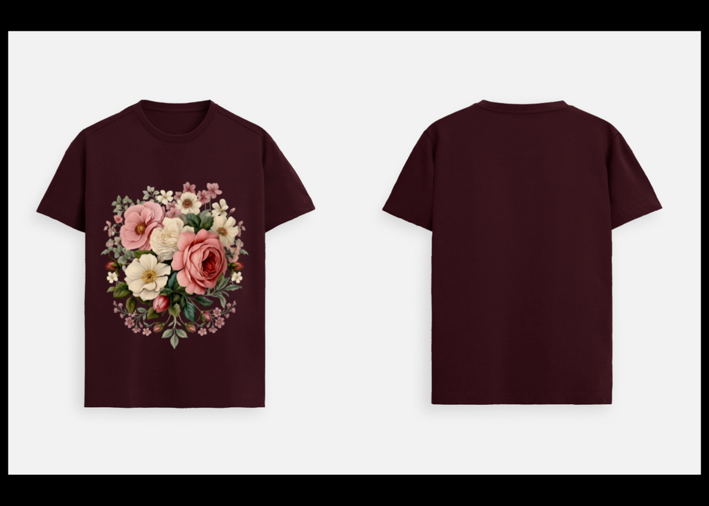 Floral Majesty: Heritage Bloom Edition | 100% Luxury Supima Cotton T-Shirt