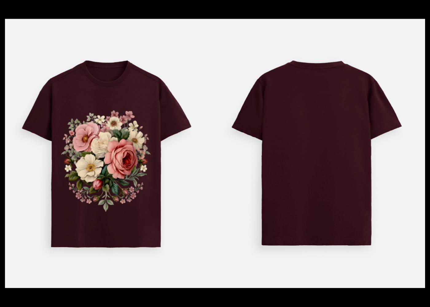 Floral Majesty: Heritage Bloom Edition | 100% Luxury Supima Cotton T-Shirt