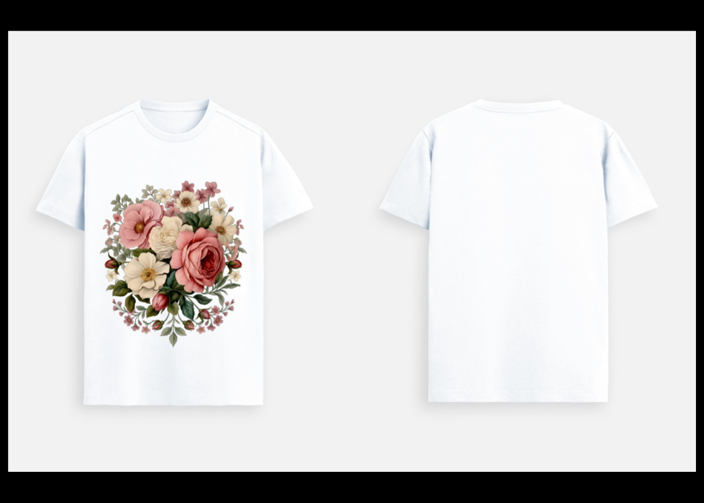 Floral Majesty: Heritage Bloom Edition | 100% Luxury Supima Cotton T-Shirt