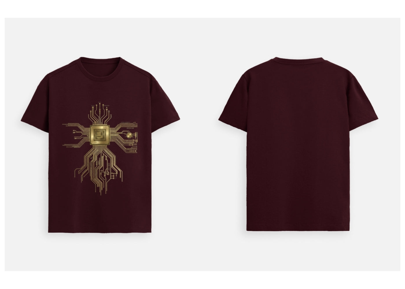 Digital Dynasty: The Golden Circuit Edition | 100% Luxury Supima Cotton T-Shirt