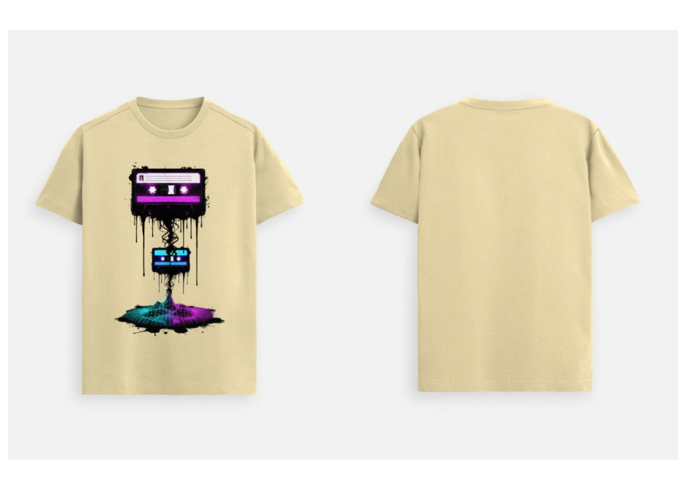 Neon Rewind: Retro Cassette Edition | 100% Luxury Supima Cotton T-Shirt