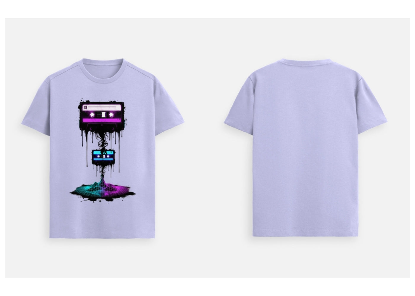 Neon Rewind: Retro Cassette Edition | 100% Luxury Supima Cotton T-Shirt