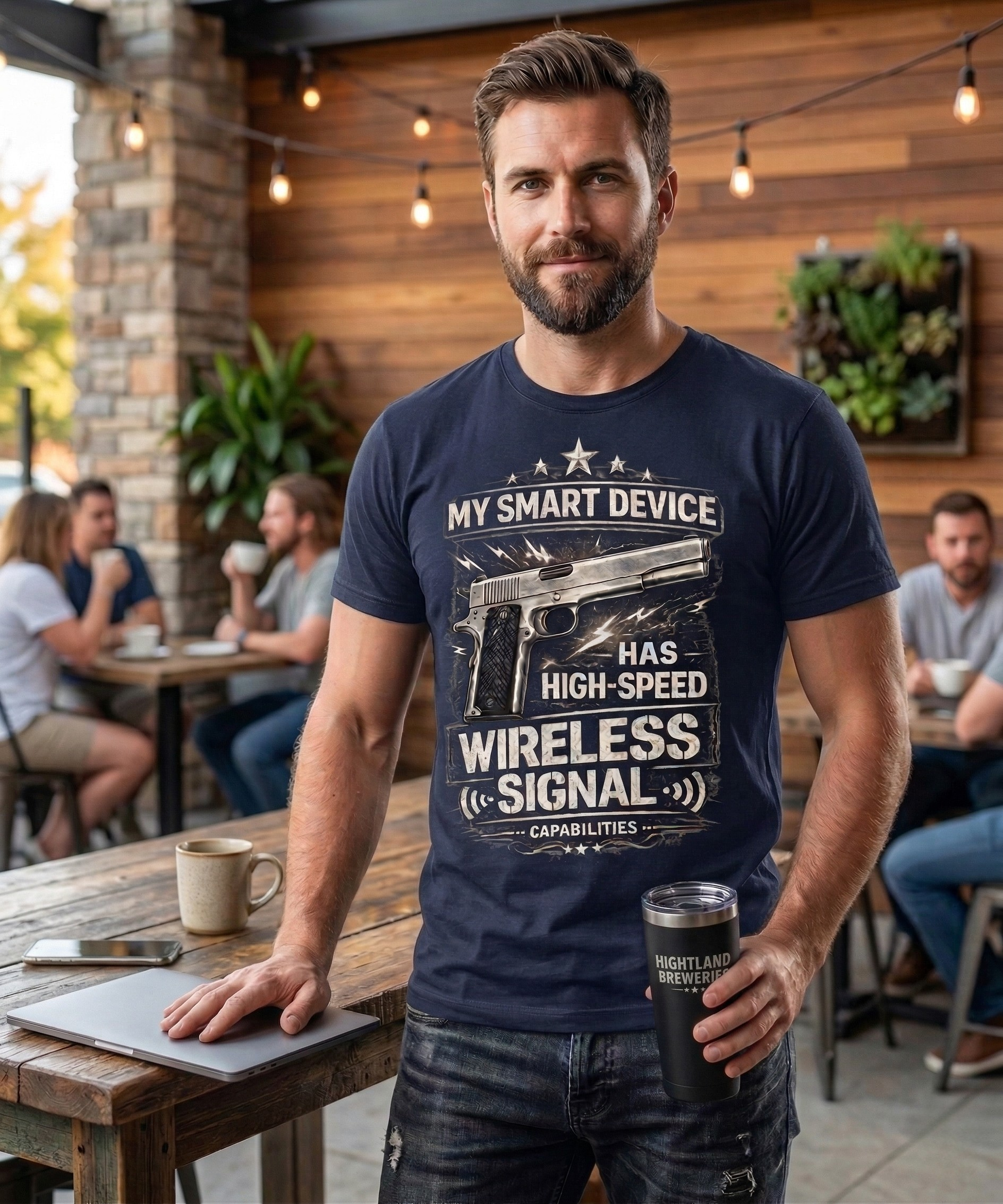Urban Tech: Smart Device Edition | 100% Luxury Supima Cotton T-Shirt