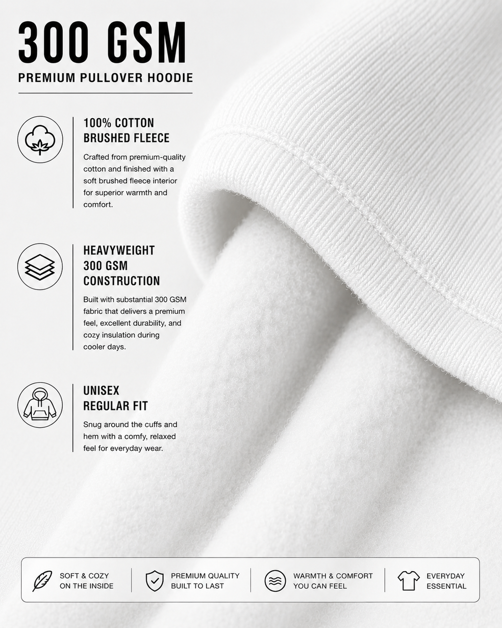 Captured Chaos: Cinematic Photography Edition | Premium 300 GSM Cotton Fleece Hoodie