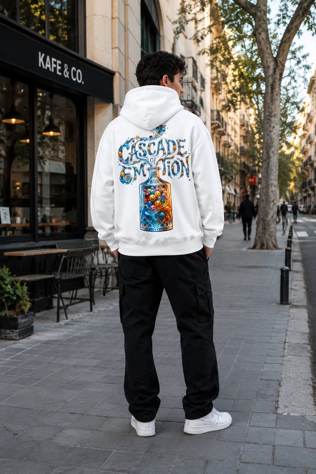 Cascade of Emotion: Creative Flow Edition | Premium 400 GSM Zip Hoodie