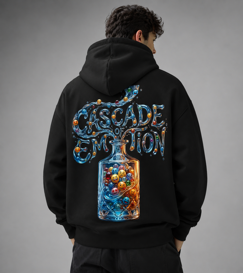 Cascade of Emotion: Creative Flow Edition | Premium 400 GSM Zip Hoodie