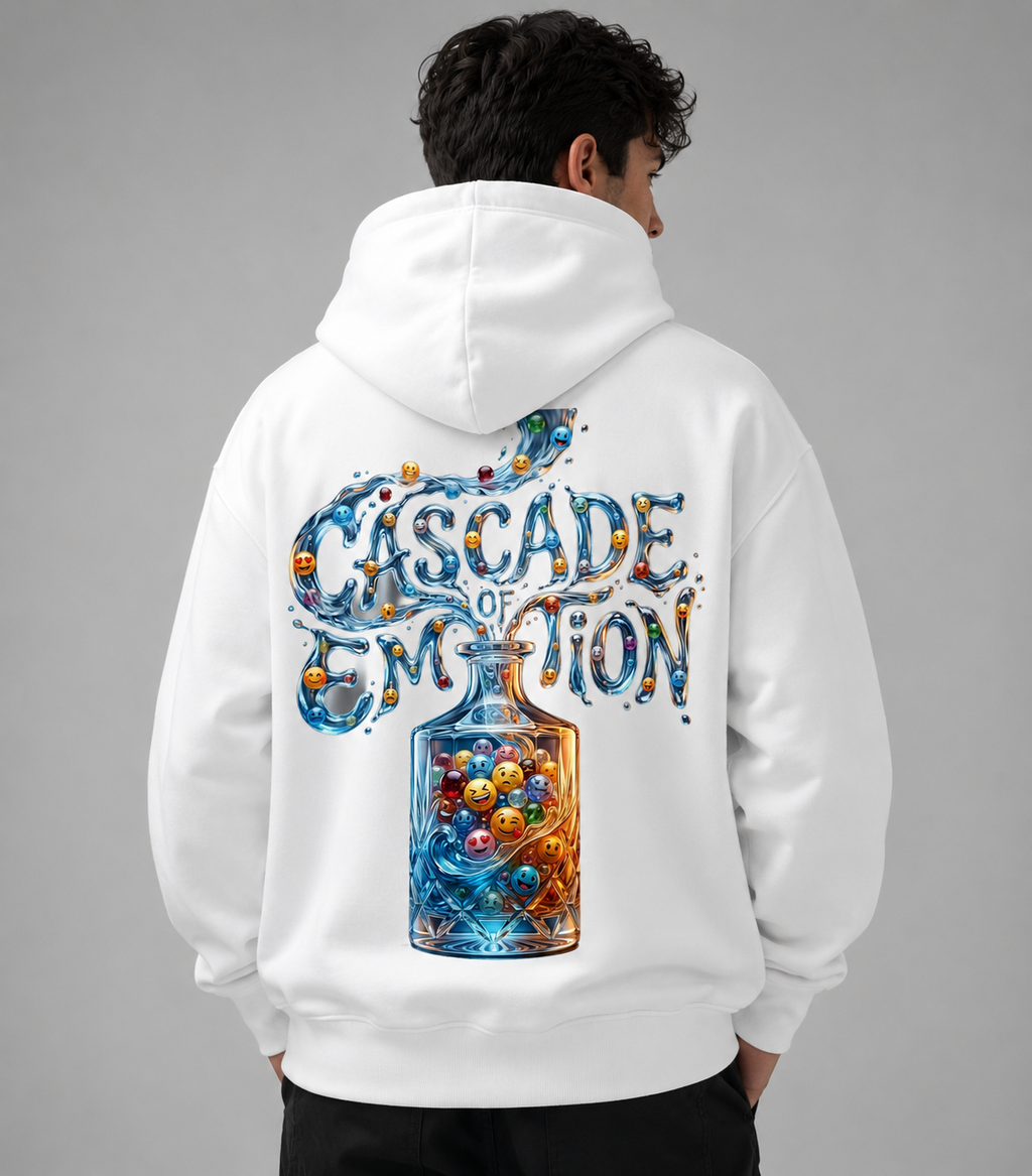 Cascade of Emotion: Creative Flow Edition | Premium 400 GSM Zip Hoodie